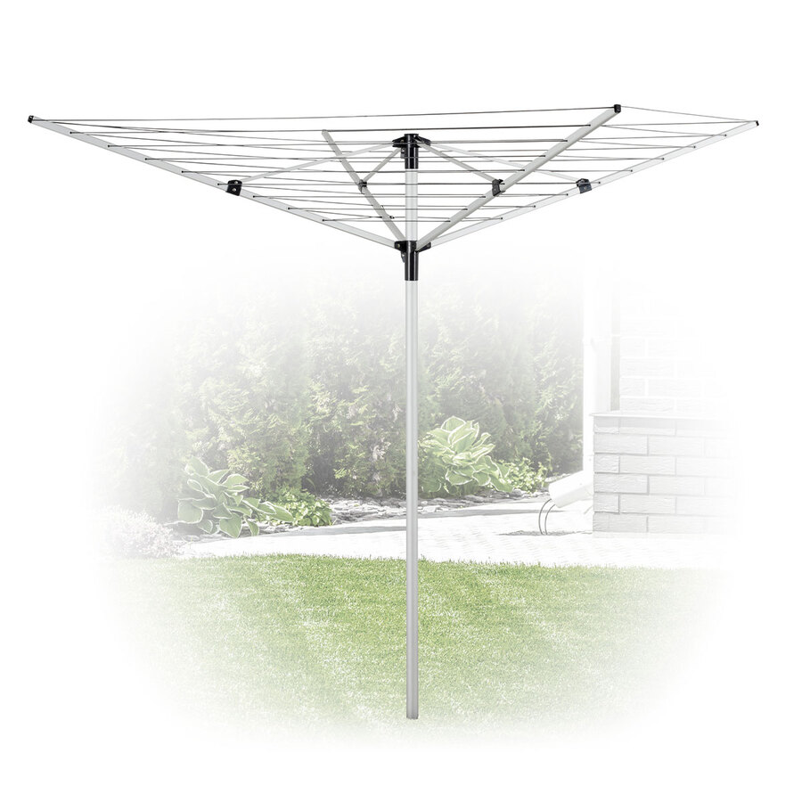 Étendoir à linge extérieur 40m, aluminium