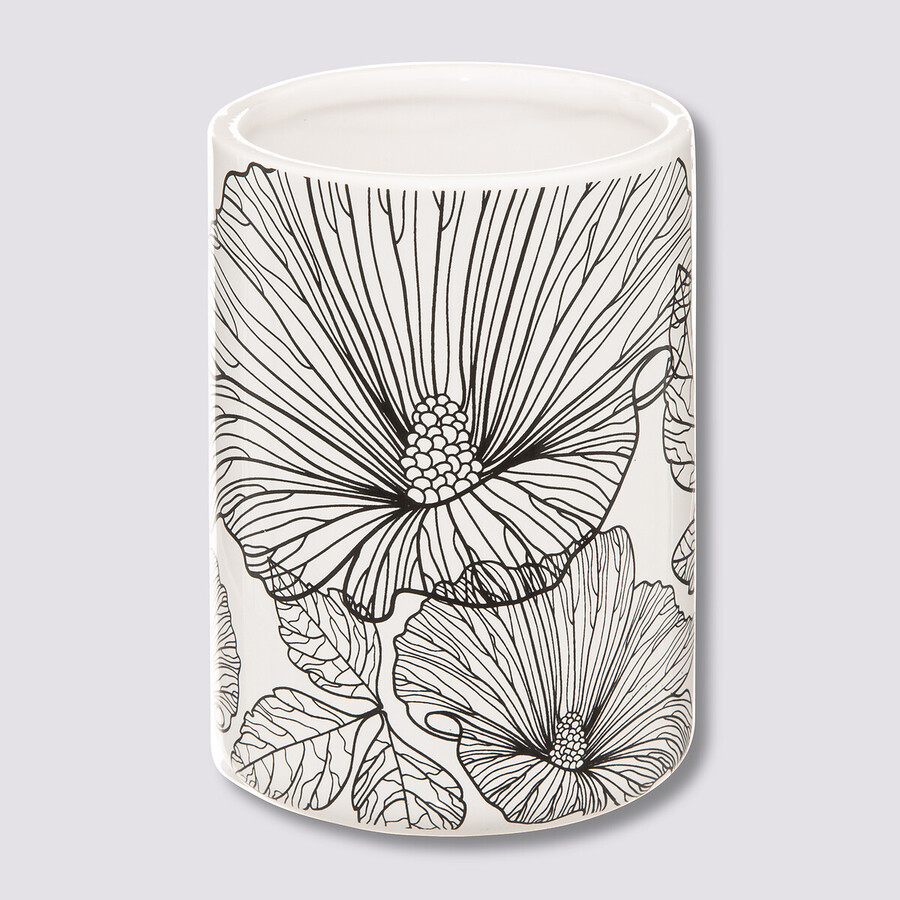 Gobelet, noir et blanc Blackflora