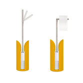 Dérouleur tige flexible métal, jaune Colorama