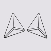 2 équerres métal filaire, noir Twinfix