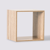 Étagère 1 case, effet bois naturel Mix'n modul