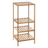 Étagère colonne 3 niveaux, bambou Mix'n modul