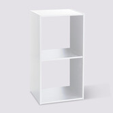 Étagère 2 cases, blanc Mix'n modul