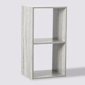 Étagère 2 cases, effet chêne gris Mix'n modul