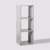 Étagère colonne 3 cases, effet chêne gris Mix'n modul