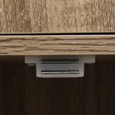 Étagère 3 cases avec portes, effet chêne naturel Mix'n door