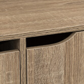 Étagère 6 cases porte, effet bois naturel Mix'n door