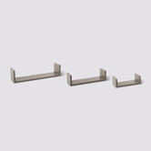 3 étagères murales, effet chêne gris Fixy