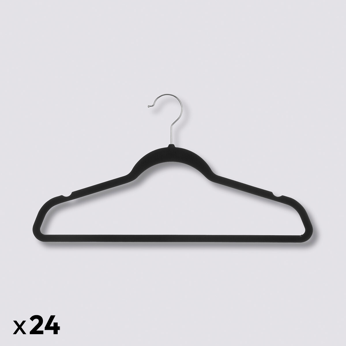 Lot de 24 cintres en feutrine Hang'up