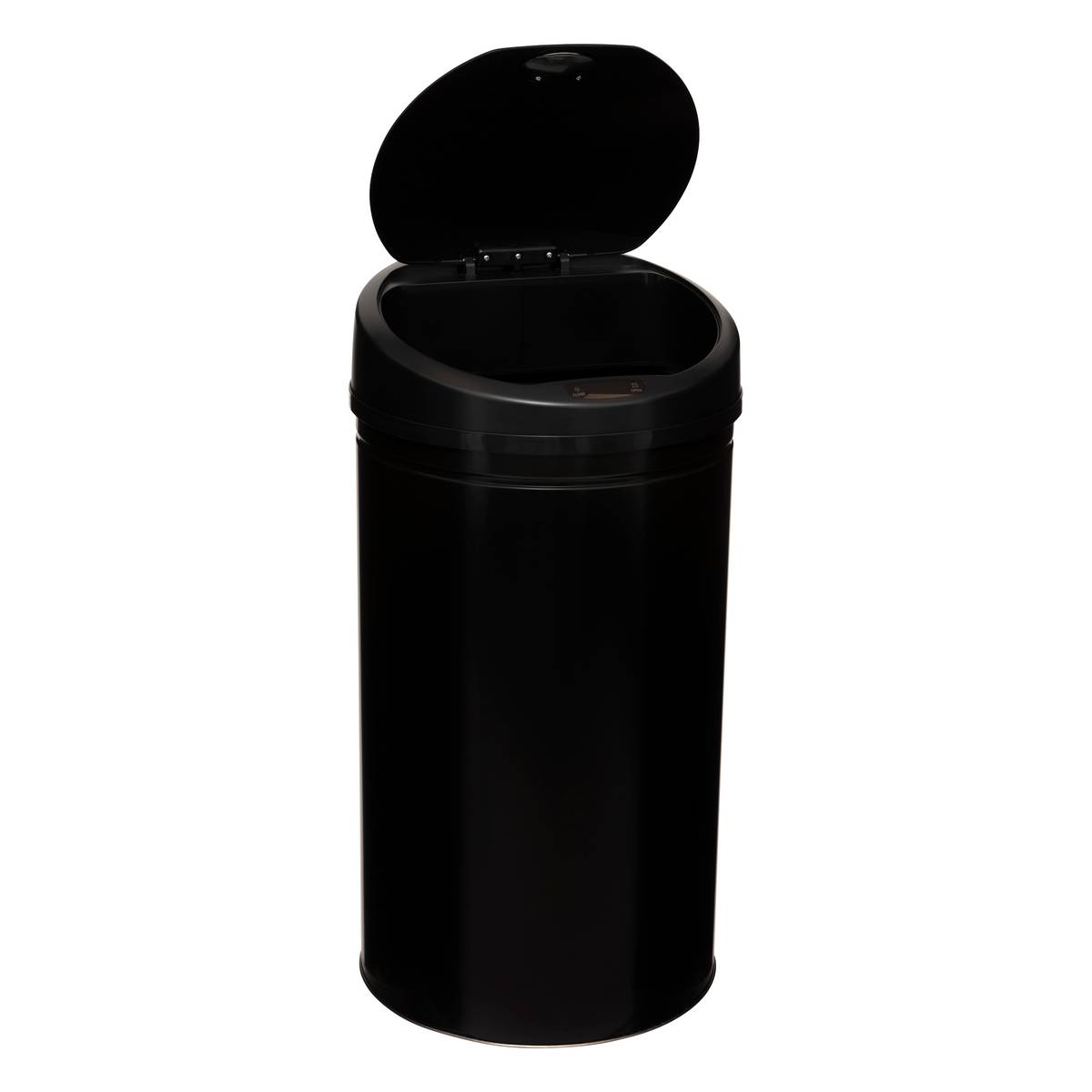 Poubelle, détecteur infra-rouge + bouton, 40 l, noir 