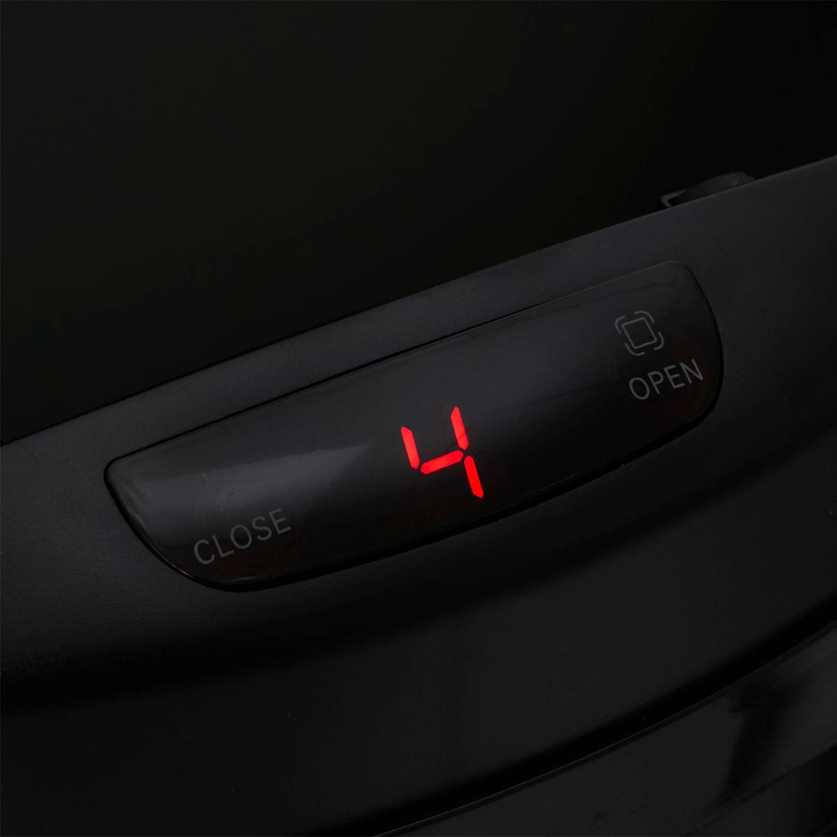 Poubelle, détecteur infra-rouge + bouton, 40 l, noir 