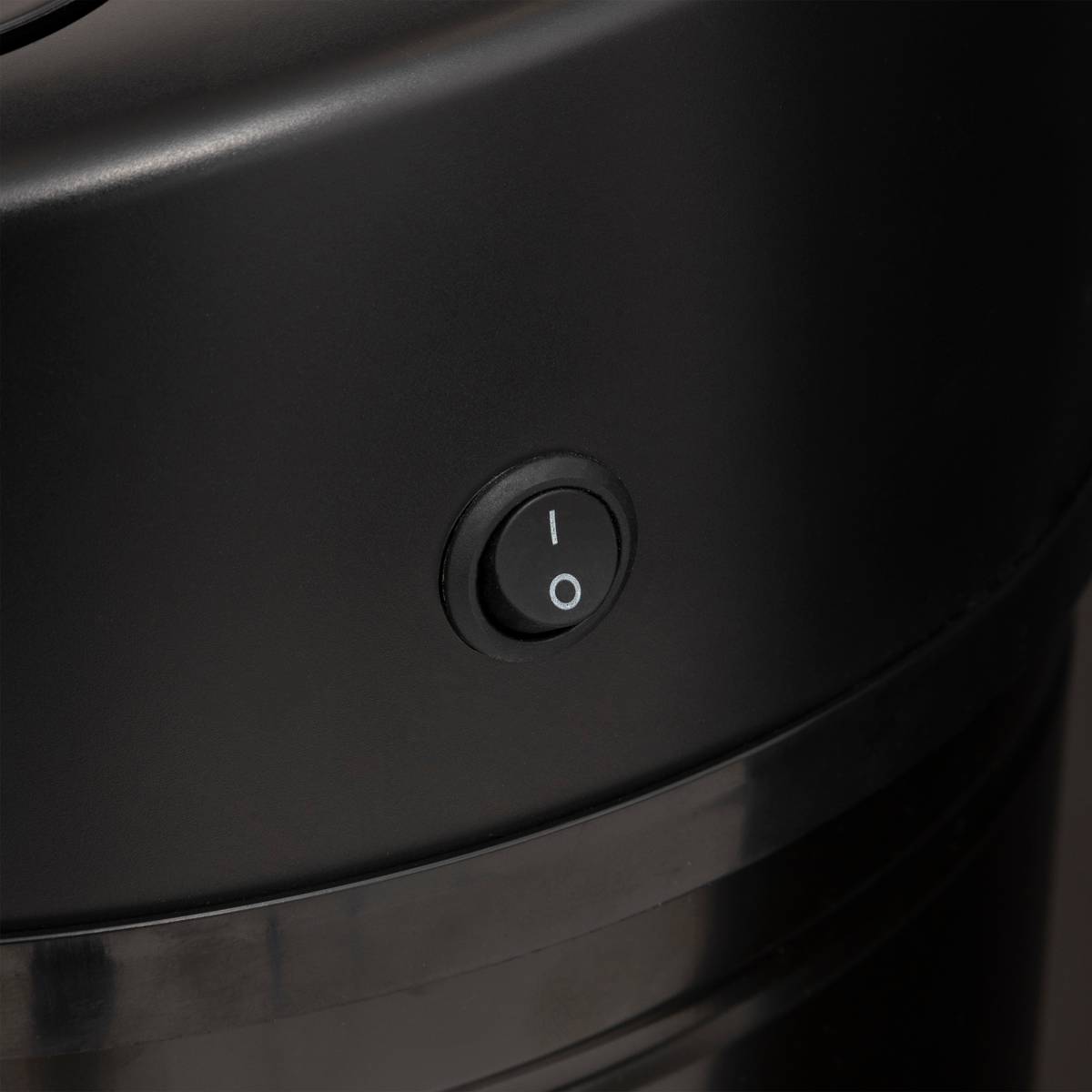 Poubelle, détecteur infra-rouge + bouton, 40 l, noir 
