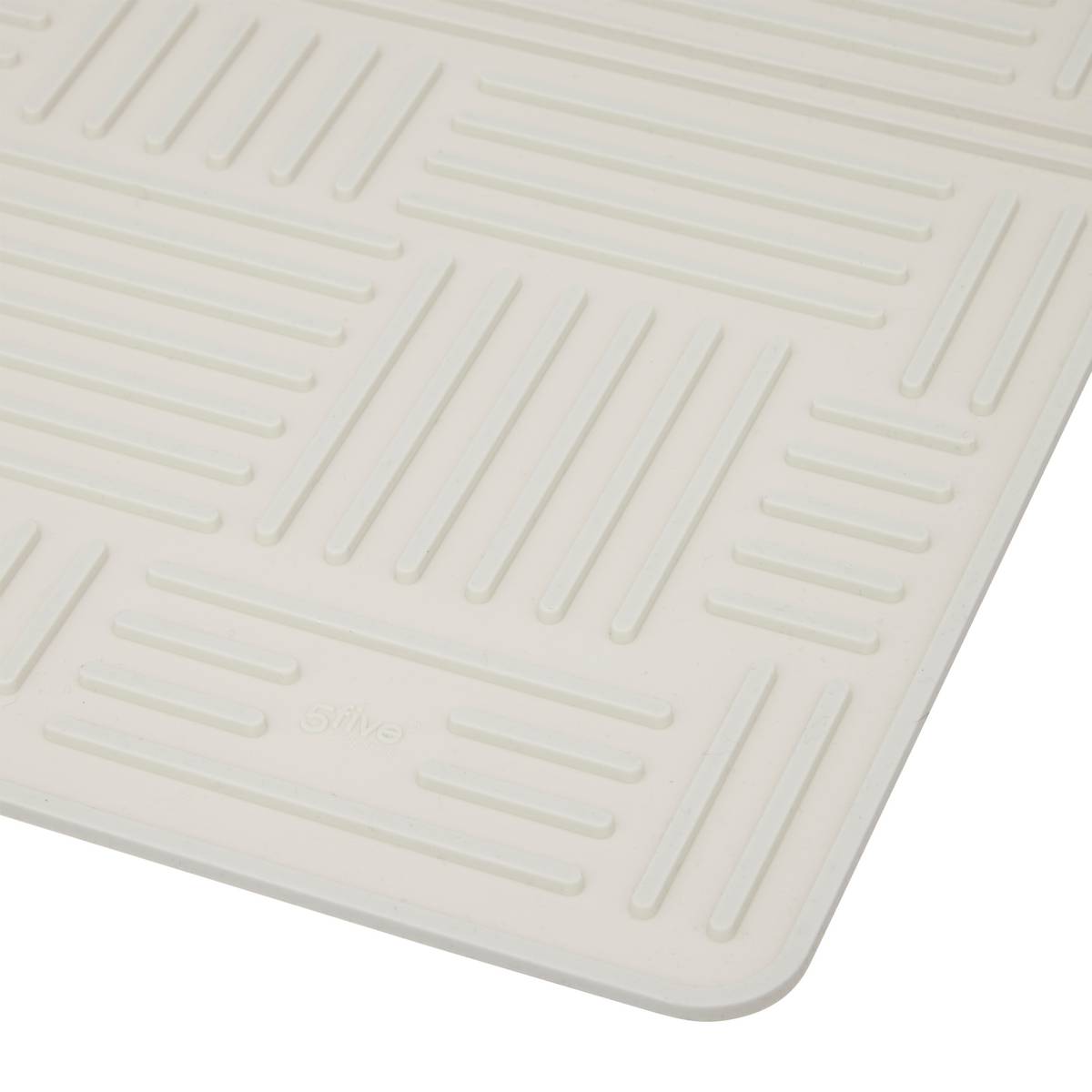 Tapis de vaisselle pliant xl, l.49,4 cm, beige Sileo