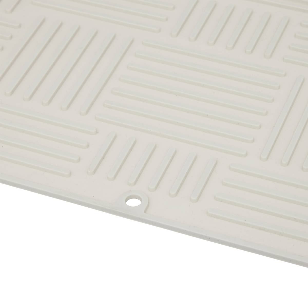 Tapis de vaisselle pliant xl, l.49,4 cm, beige Sileo