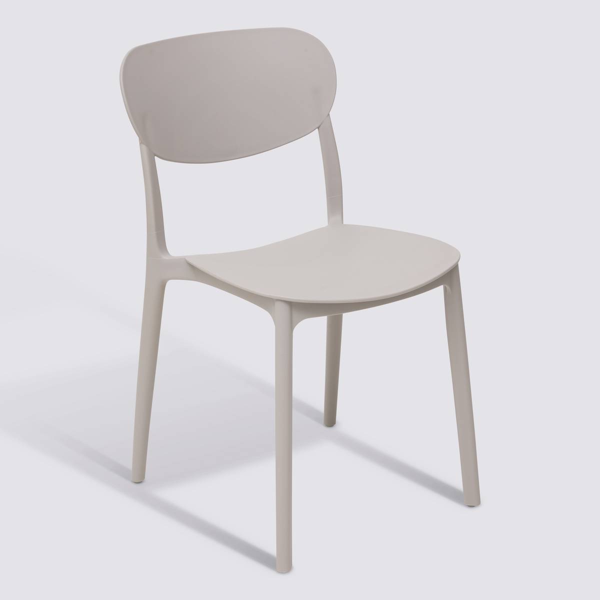 Chaise, taupe Plasta