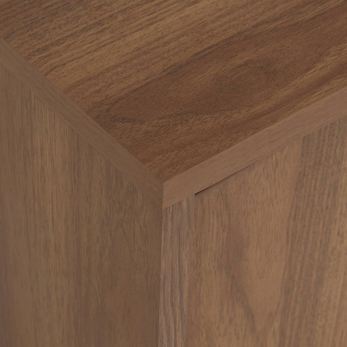 Meuble tv 2 étagères, marron Slidy