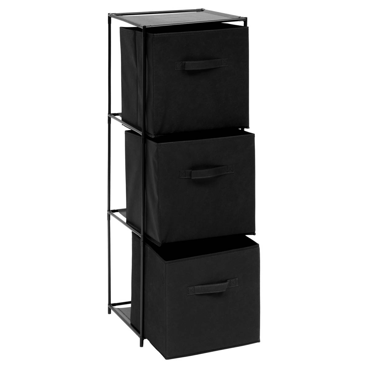 Etagère 3 niveaux, noir Mix'n modul