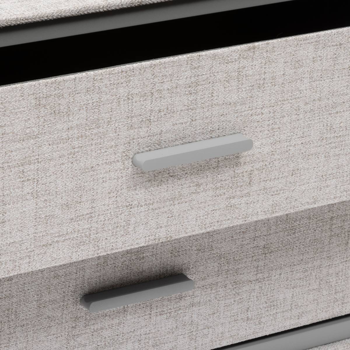 Commode 2 tiroirs, gris Granite