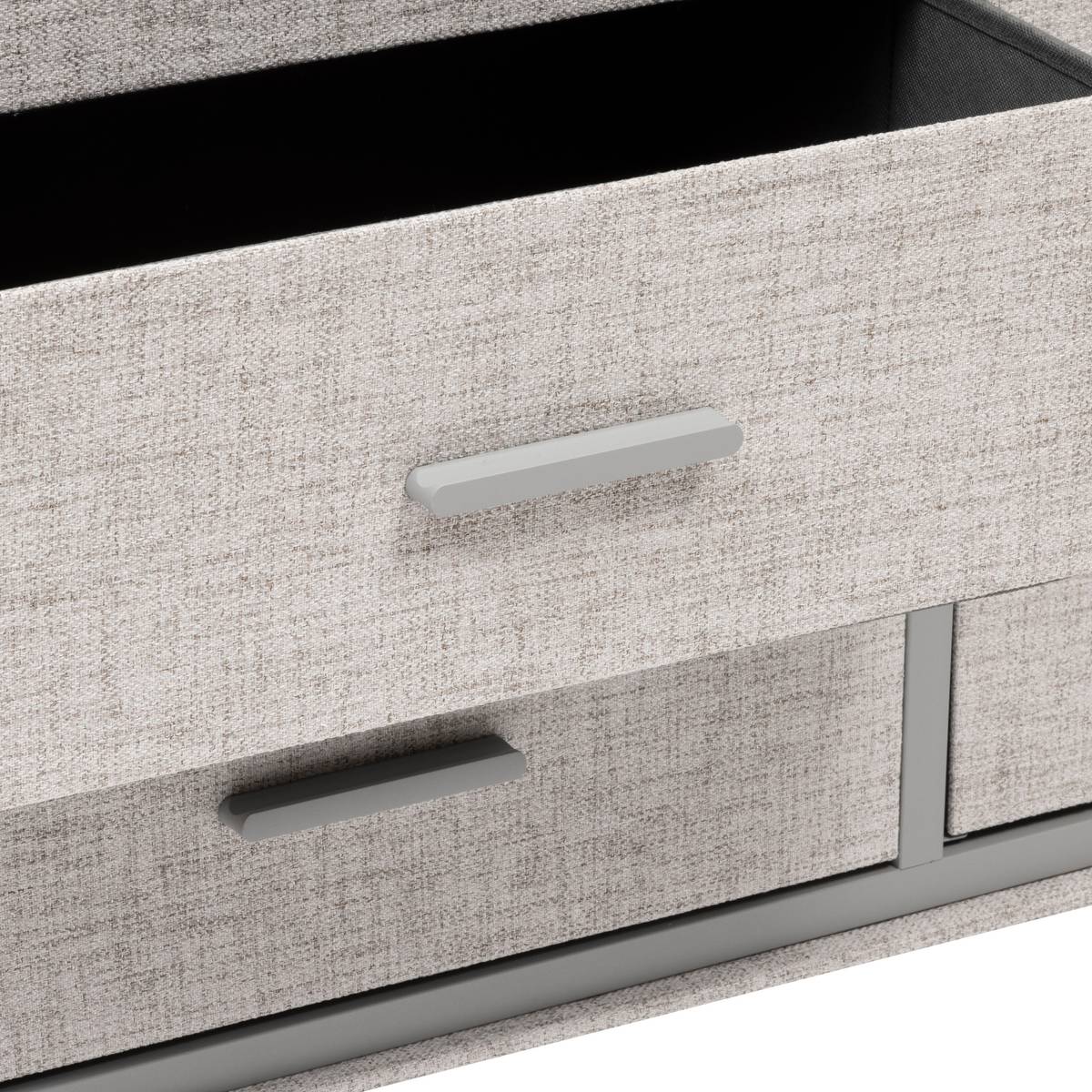 Commode 6 tiroirs, gris Granite