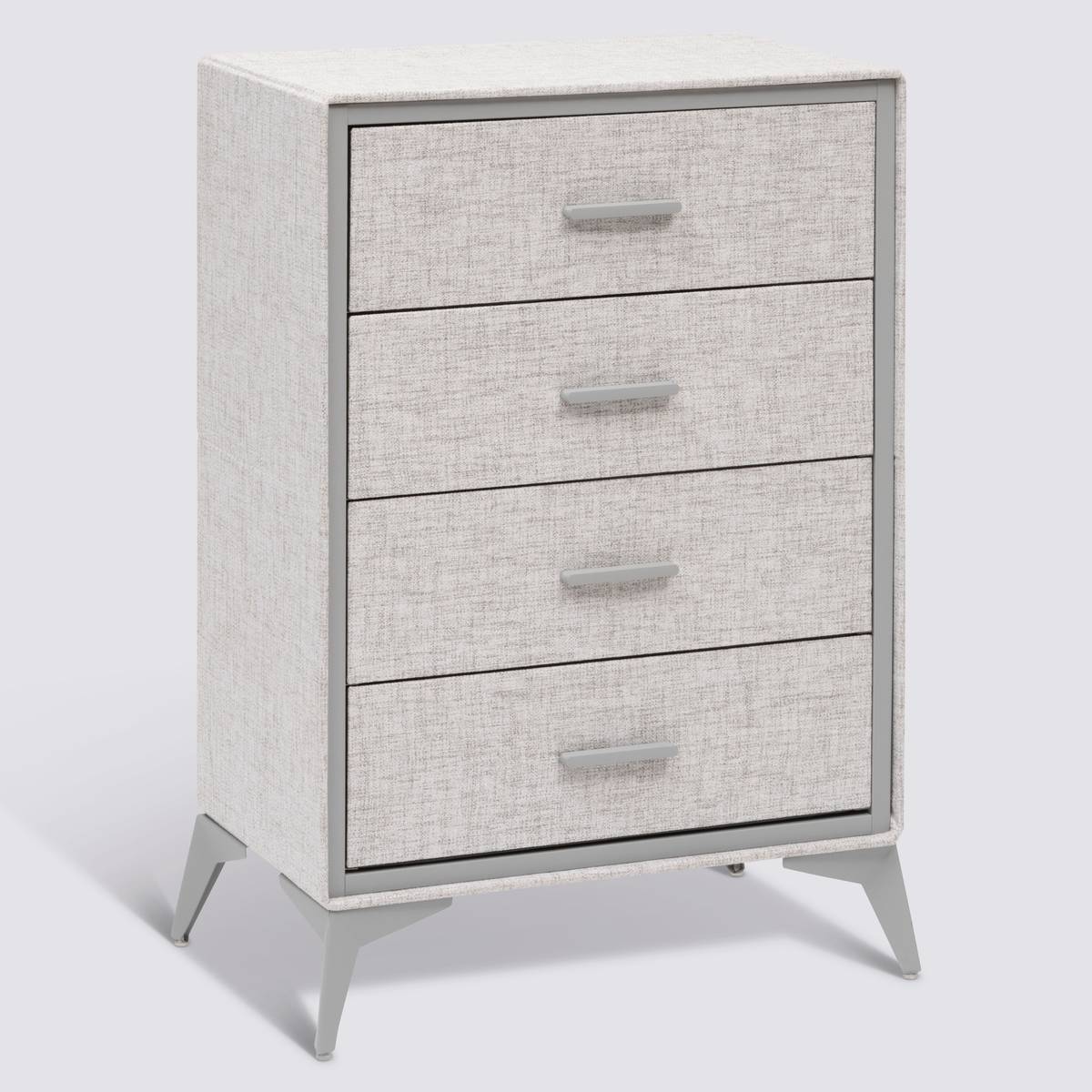 Commode 4 tiroirs, gris Granite
