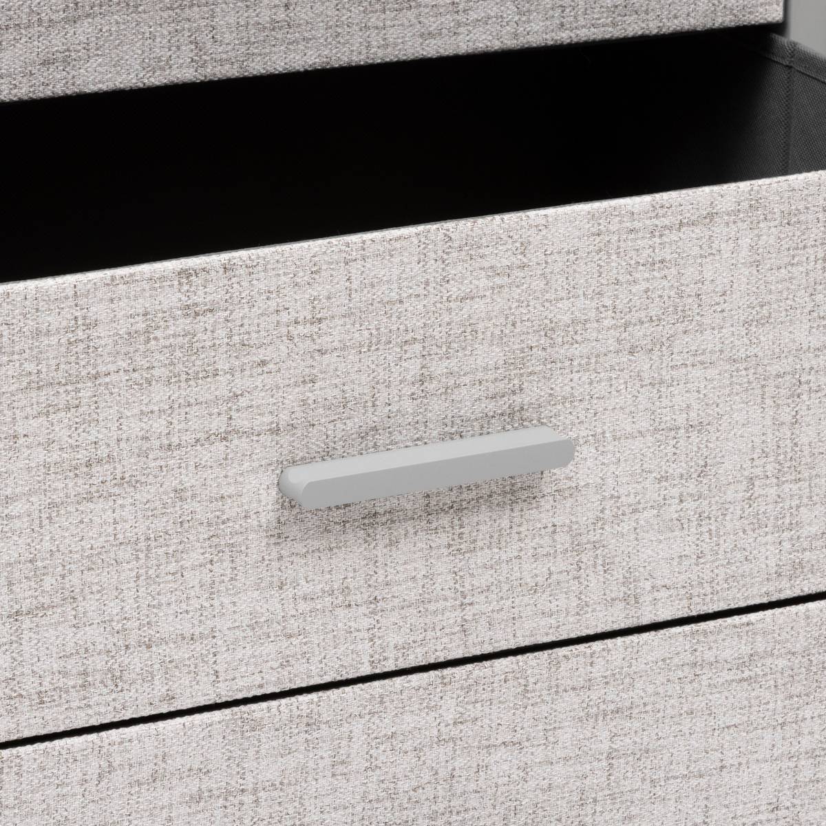 Commode 4 tiroirs, gris Granite