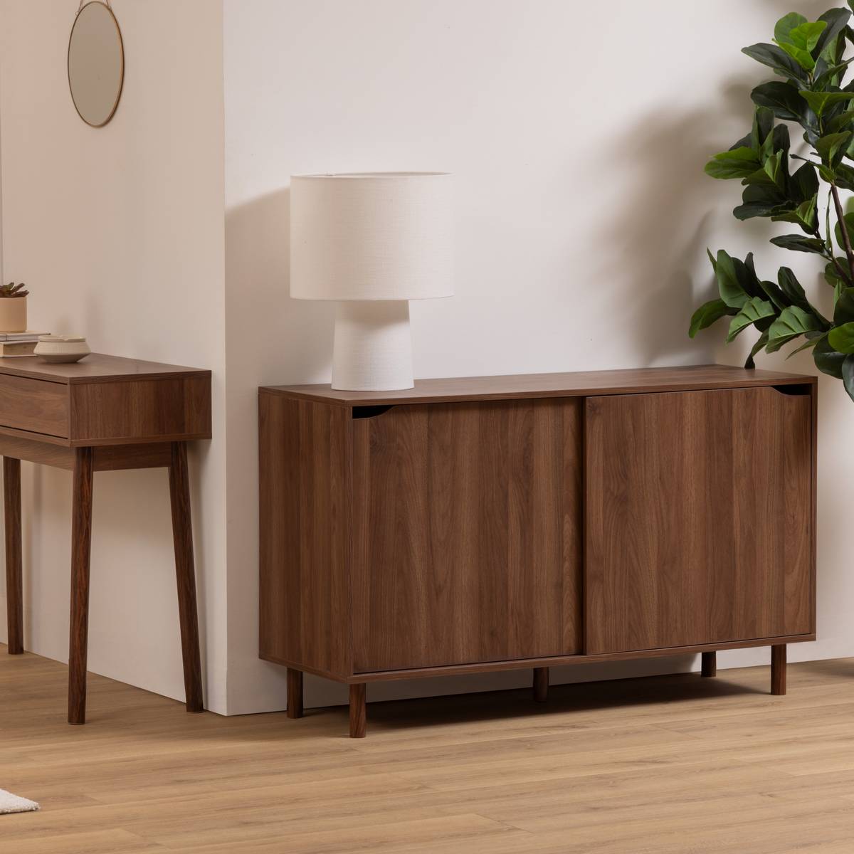 Buffet 2 portes, marron Slidy