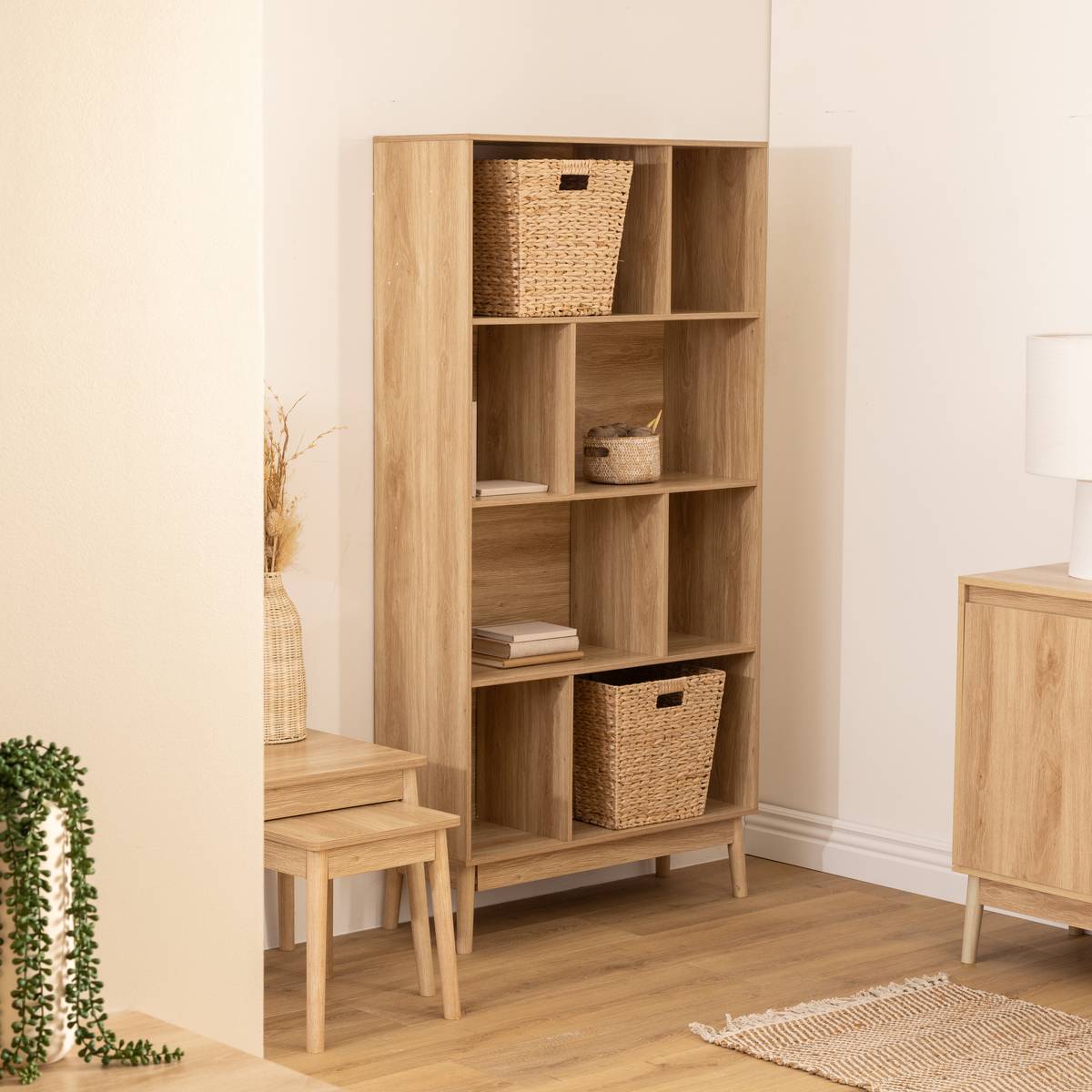 Bibliothèque, beige Abana