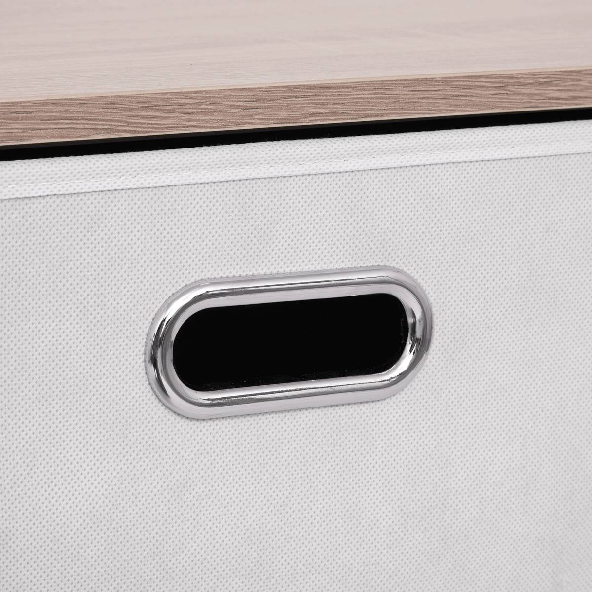 Commode 3 tiroirs, beige Dress up