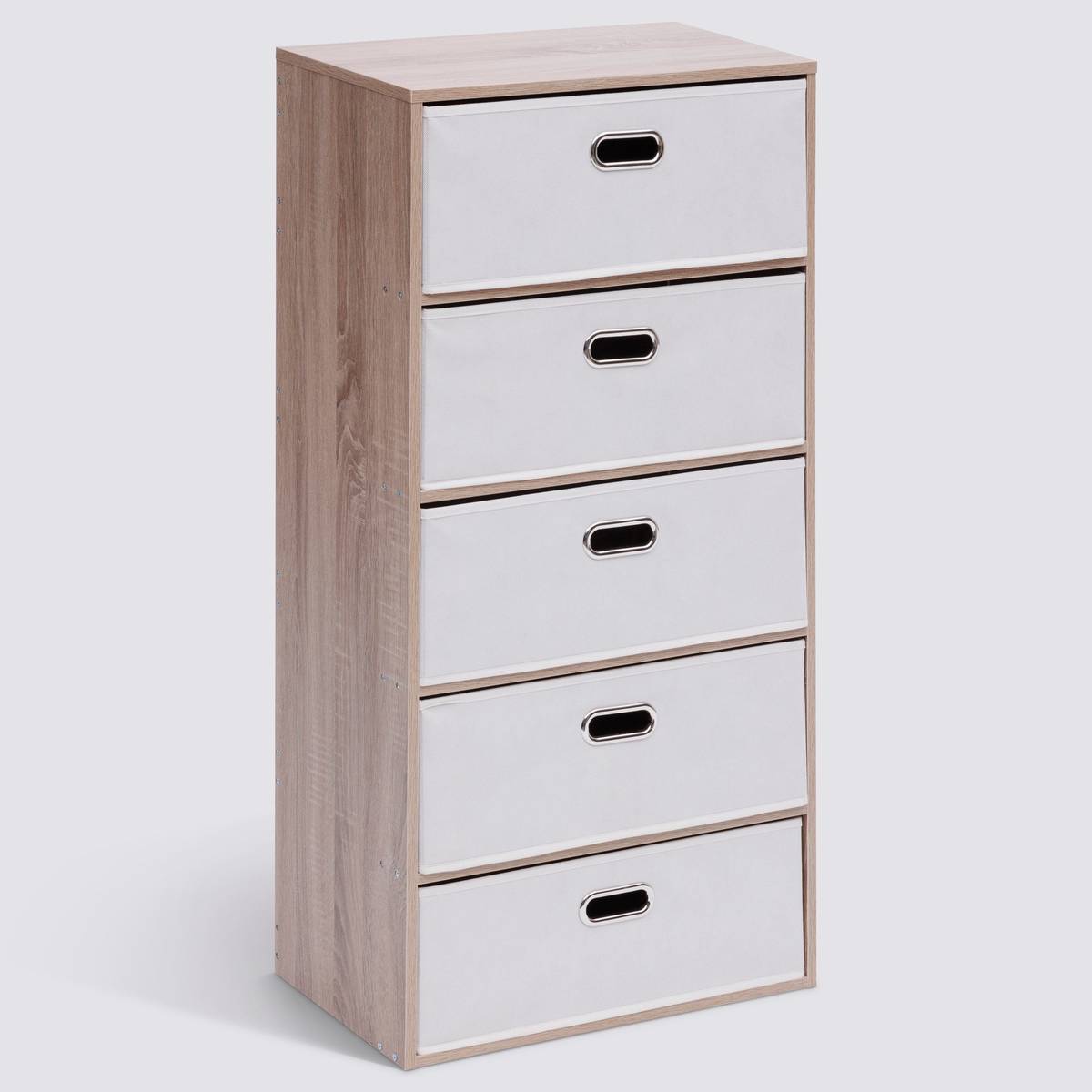 Commode 5 tiroirs, beige Dress up