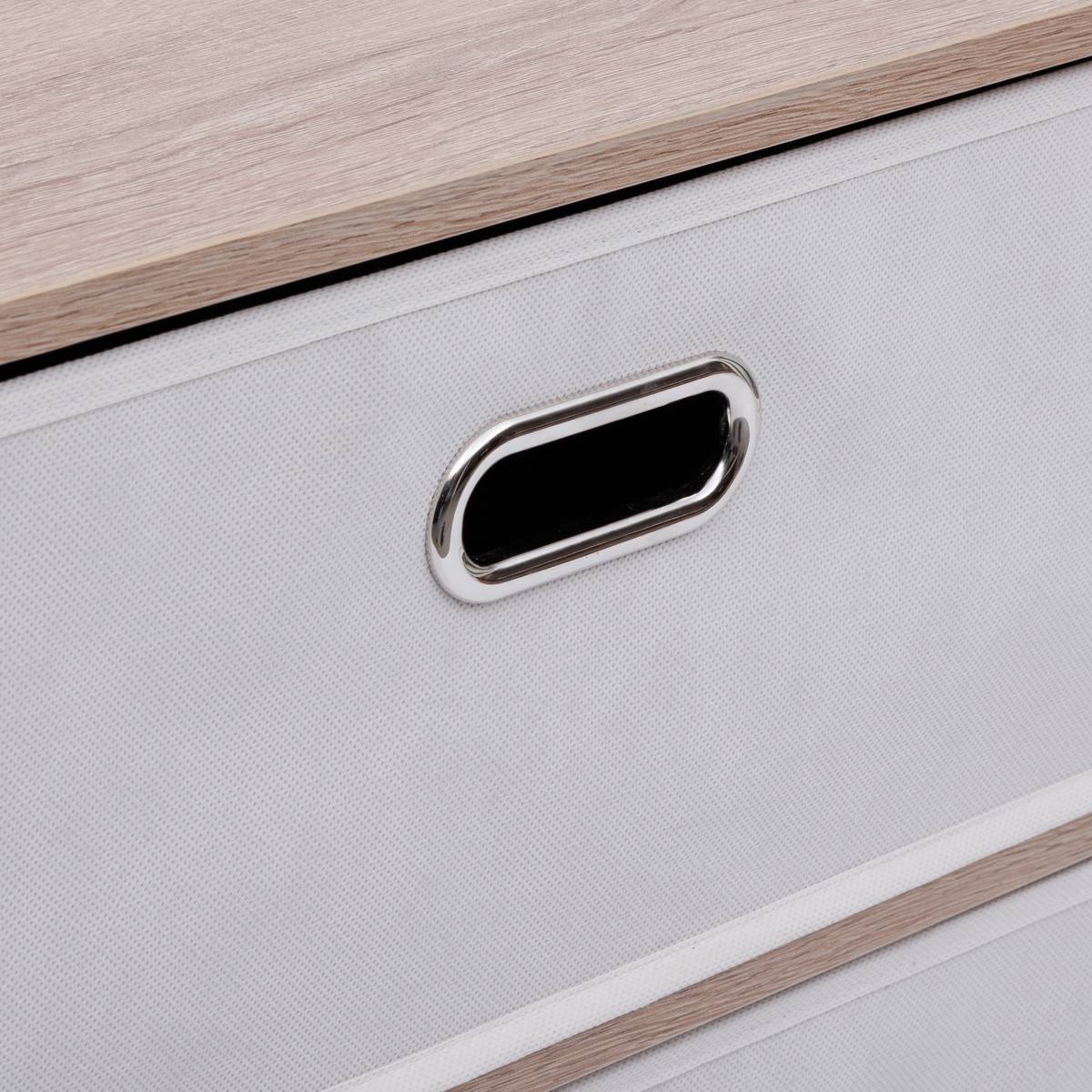 Commode 5 tiroirs, beige Dress up