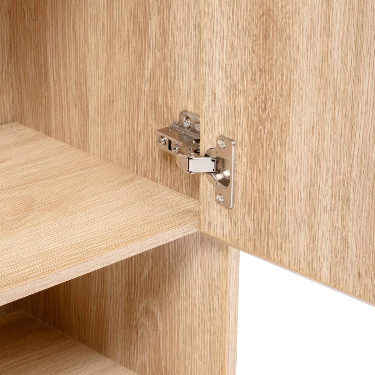 Meuble sous-lavabo 2 portes, beige Abana