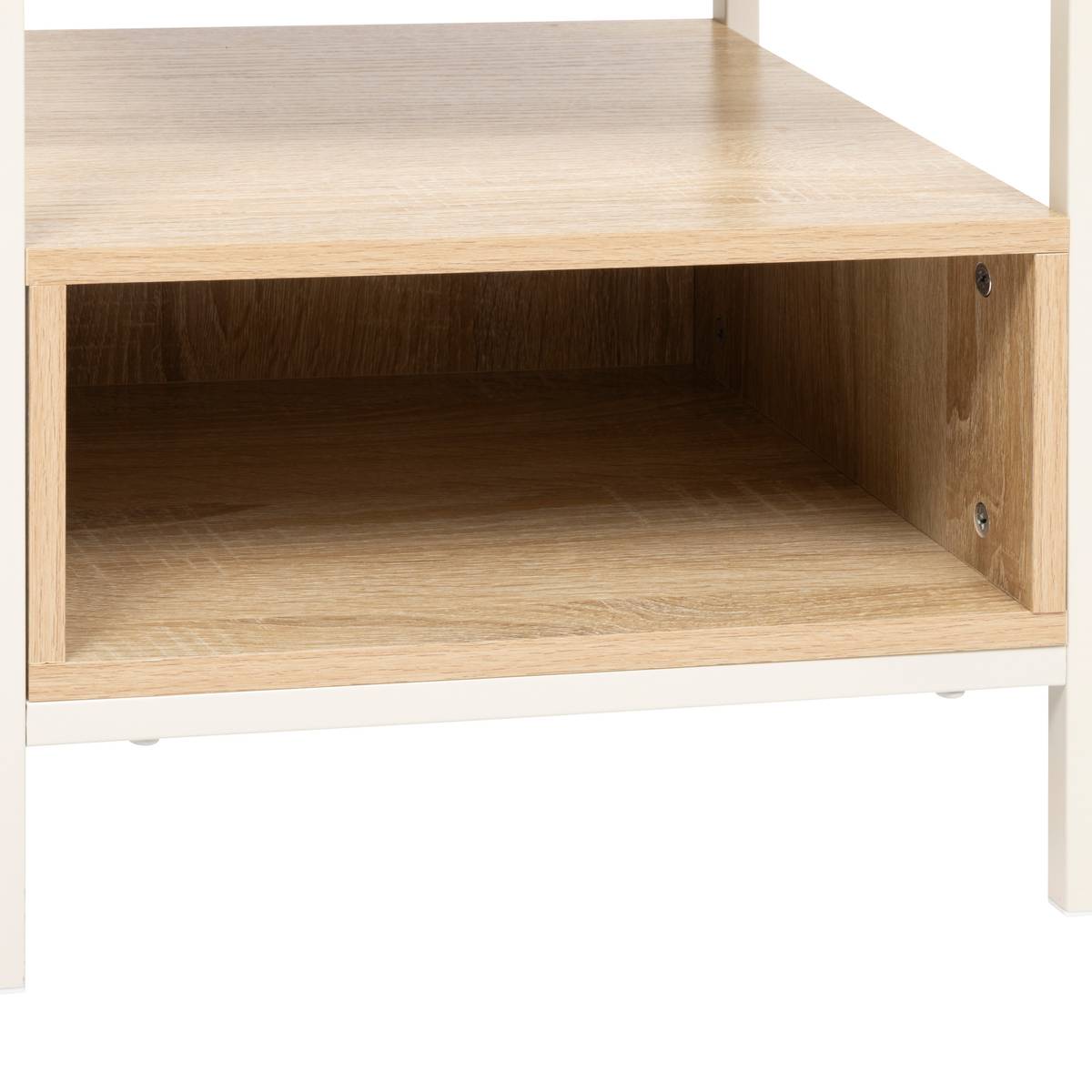 Chevet, 2 niveaux, beige Curvy