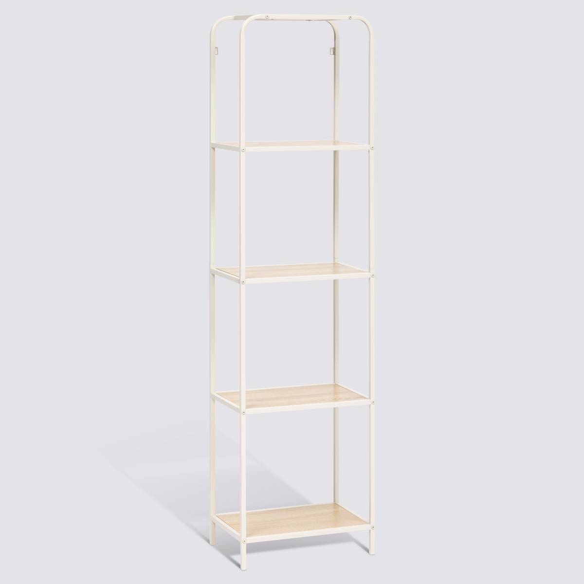 Etagère 4 niveaux, beige Curvy