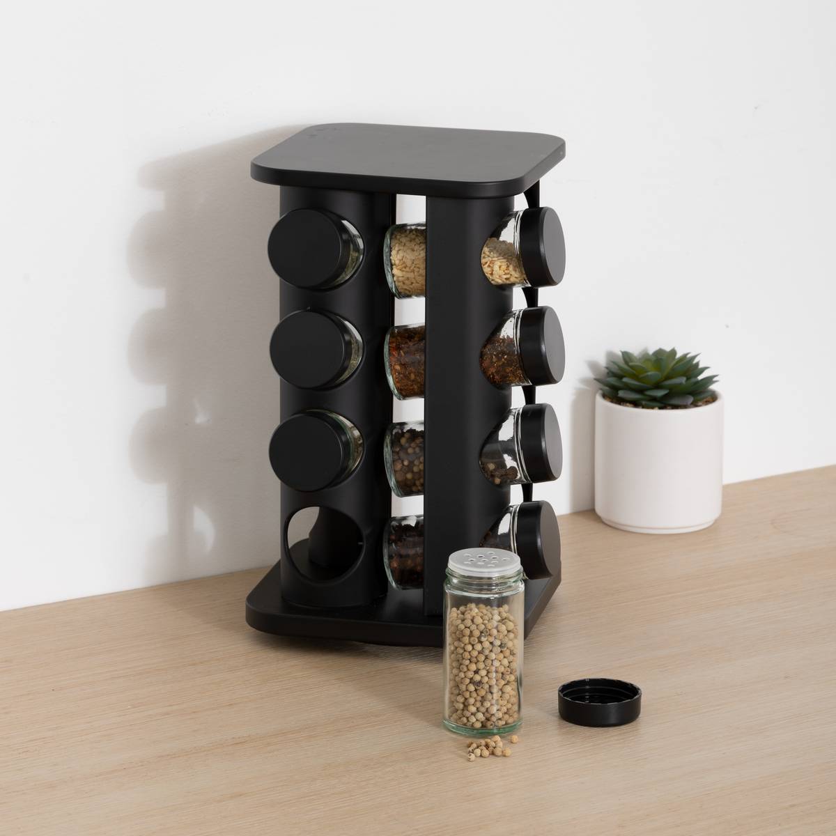 Support à épices, 16 emplacements, l.19 cm 