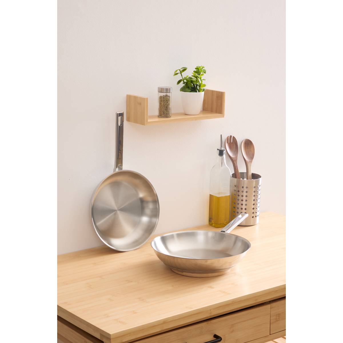 Lot de 2 poêles, 24/28 cm