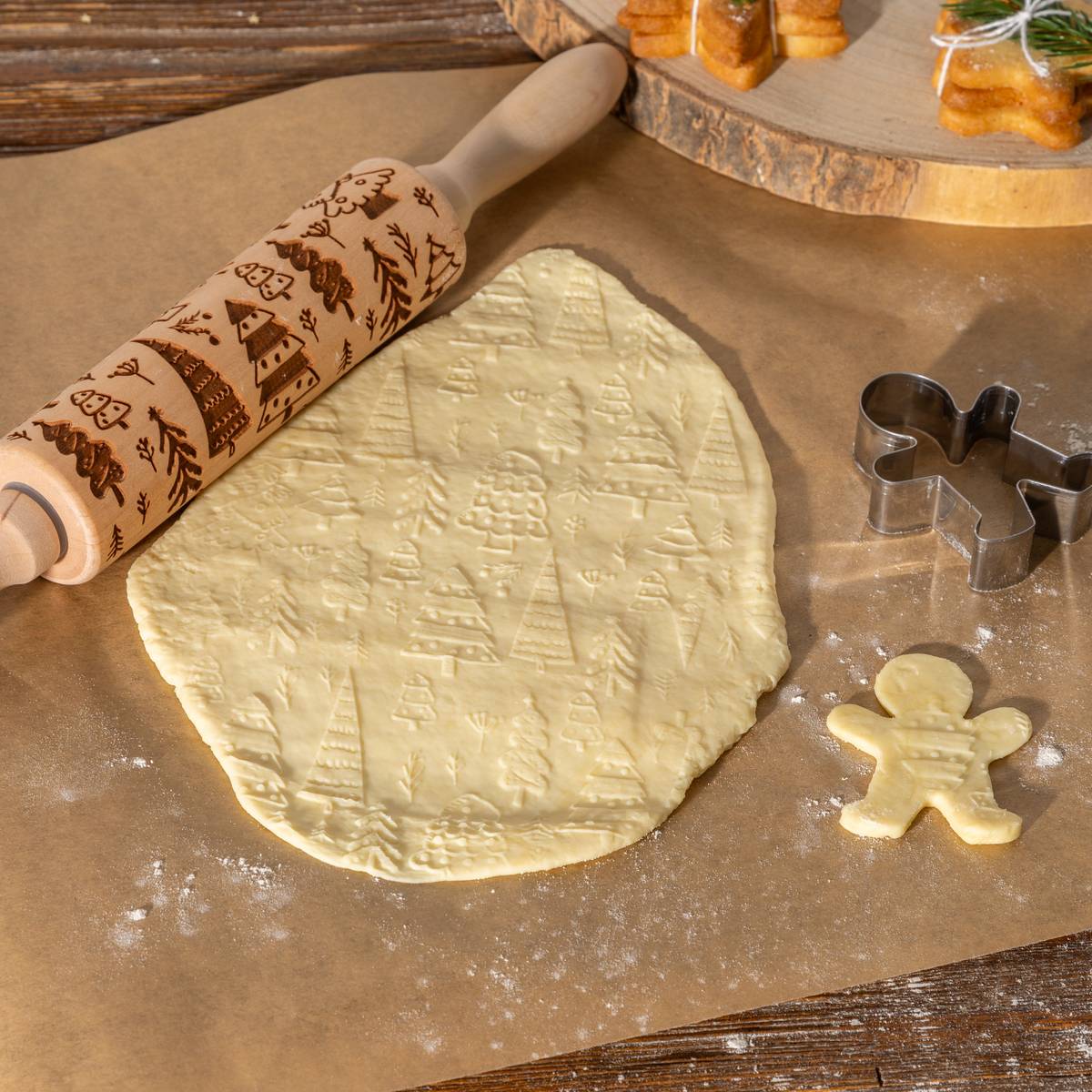 Rouleau à patisserie, l.35,5 cm, beige 