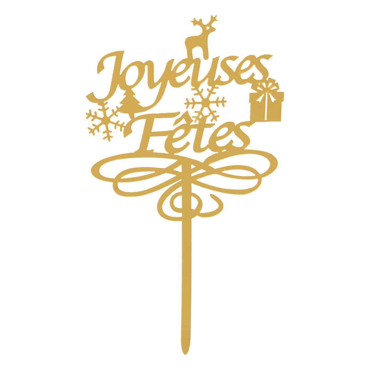 Lot de 4 décorations pâtisserie 