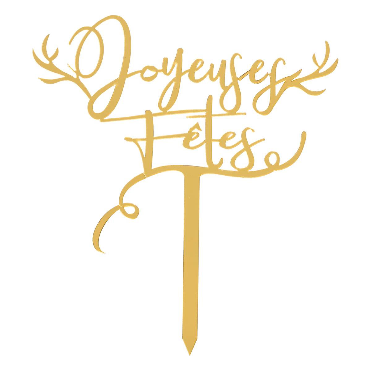 Lot de 4 décorations pâtisserie 