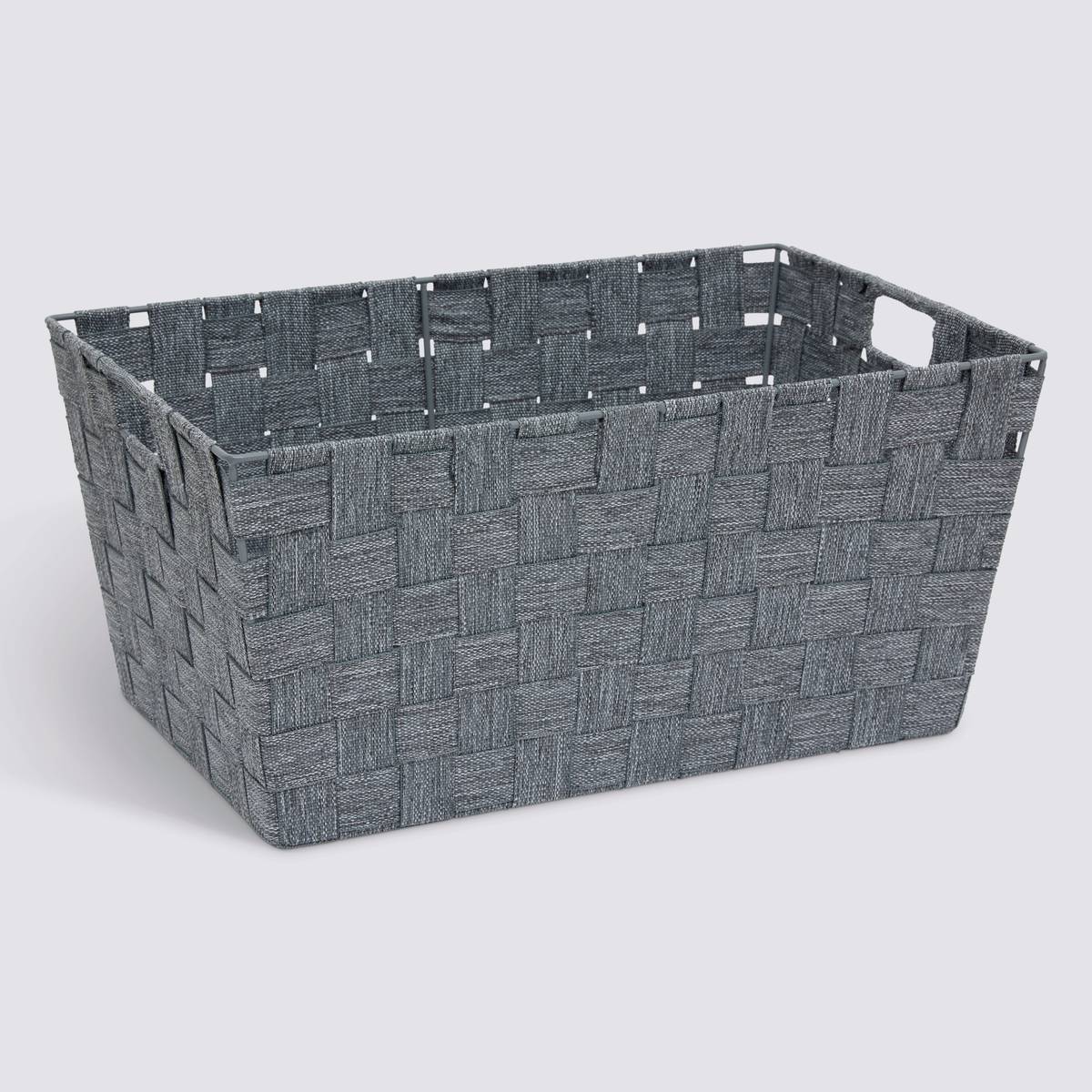 Panier, l.38 cm, gris Lise