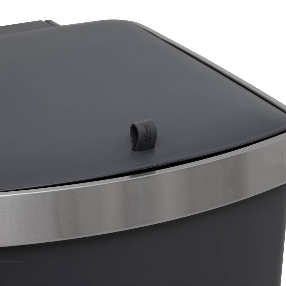 Poubelle, pédale, 45 l, gris 