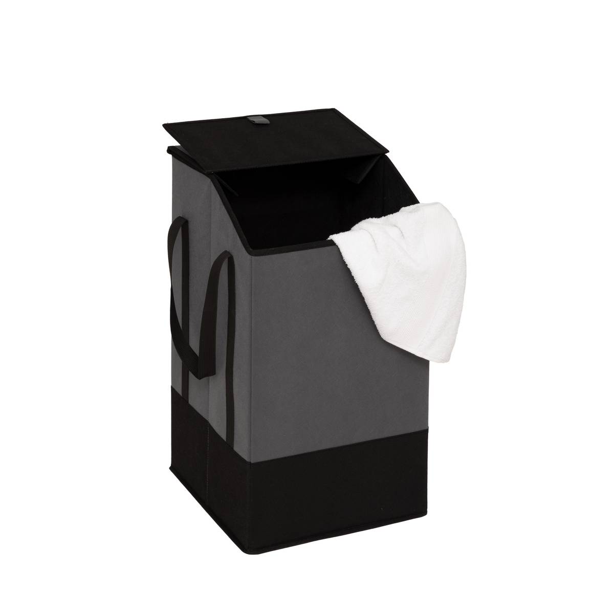 Panier à linge, 45 l, gris 