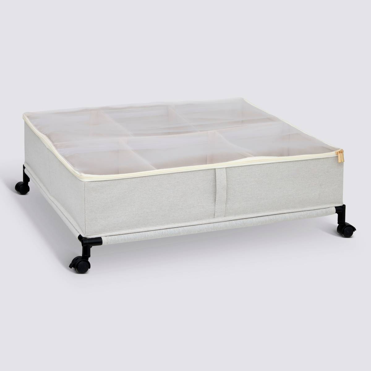 Housse de rangement sous lit, l.66 cm, beige Dressy plus
