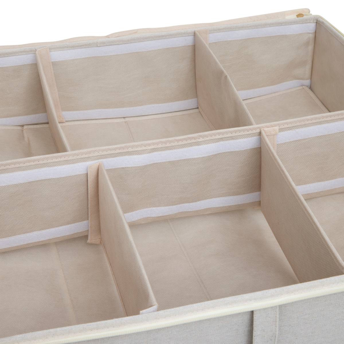 Housse de rangement sous lit, l.66 cm, beige Dressy plus