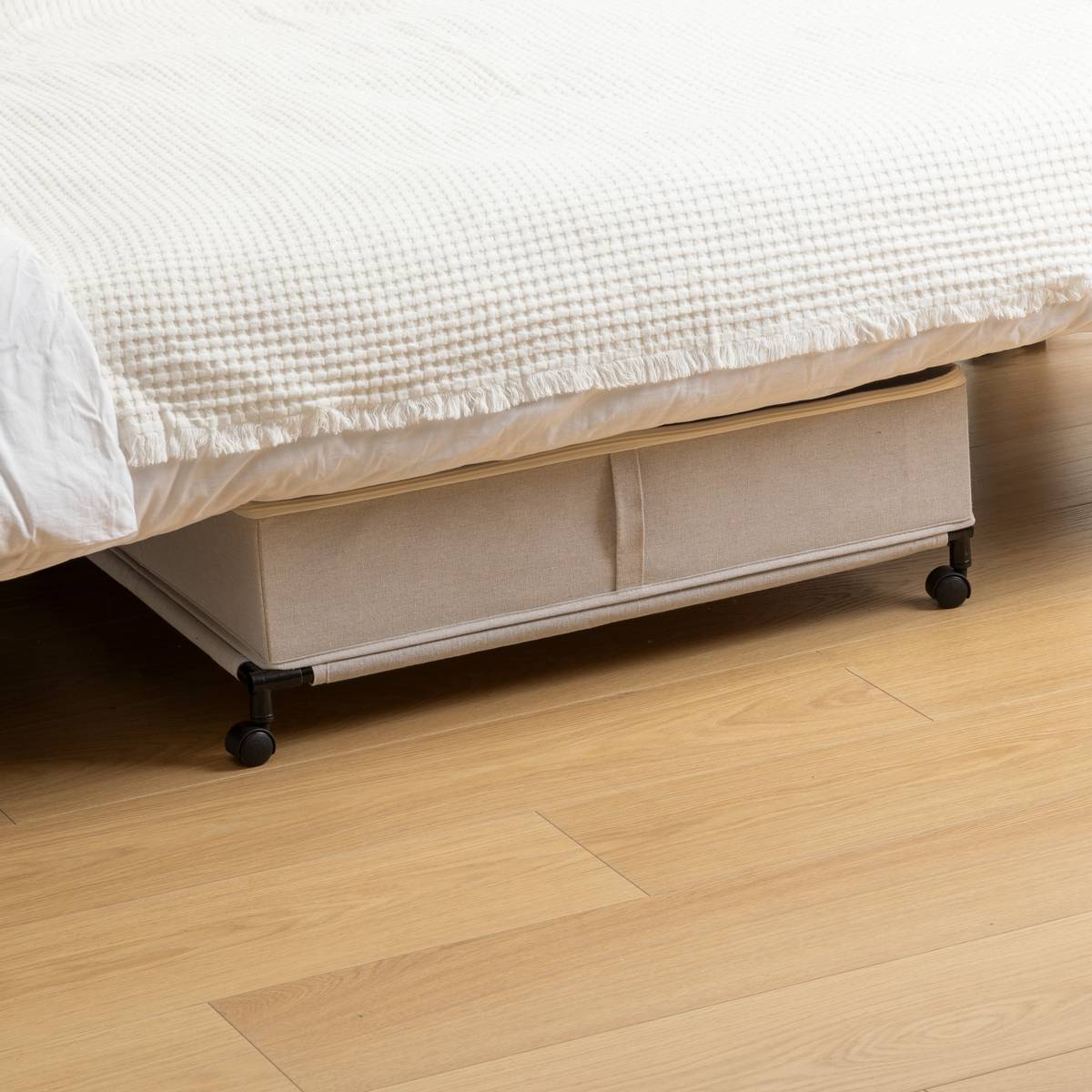 Housse de rangement sous lit, l.66 cm, beige Dressy plus