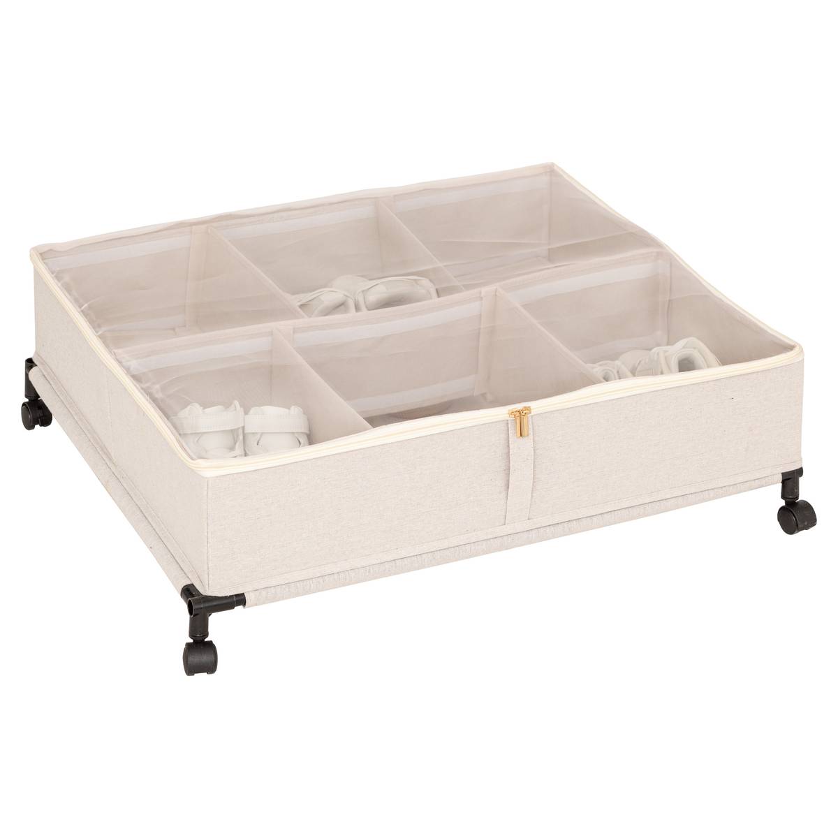 Housse de rangement sous lit, l.66 cm, beige Dressy plus