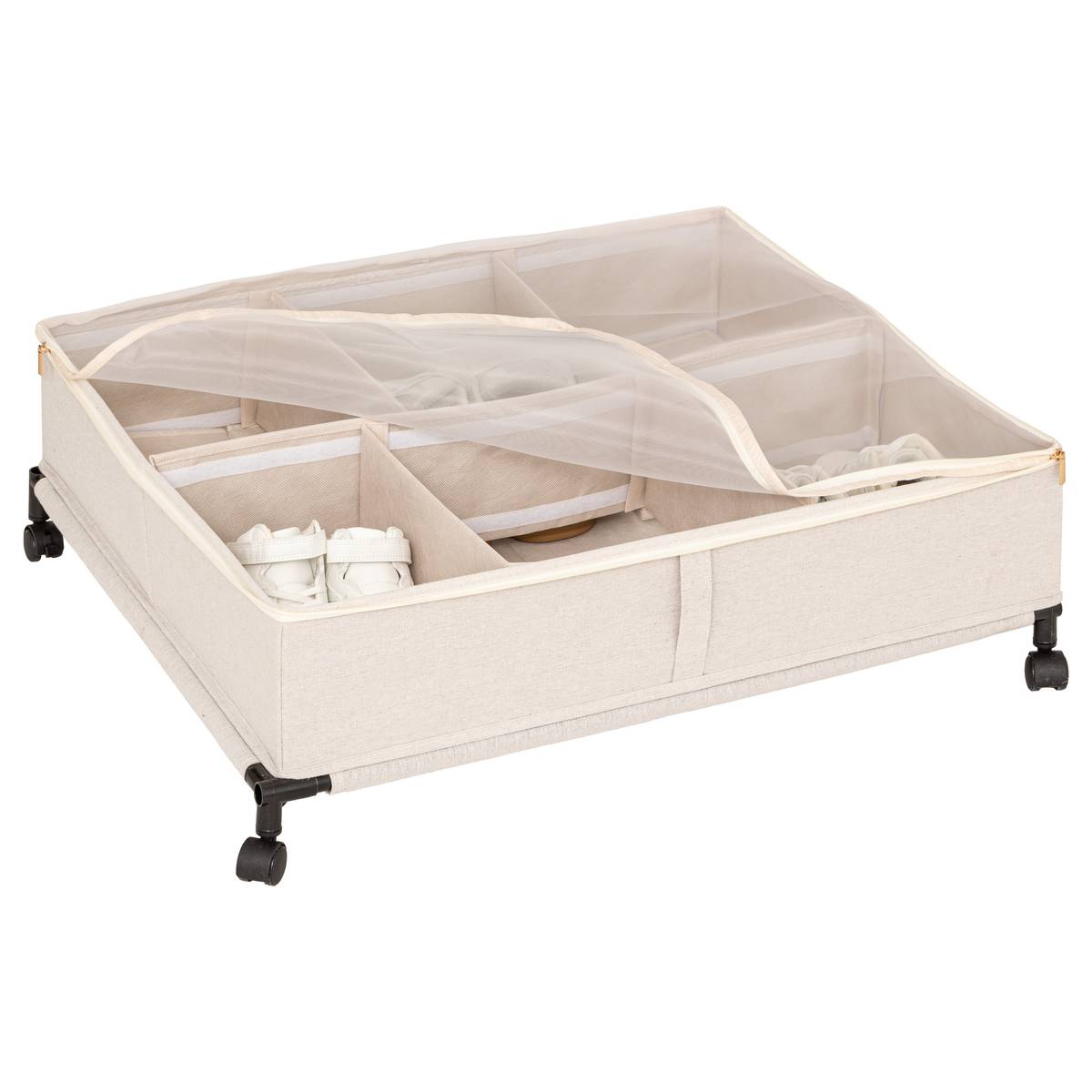 Housse de rangement sous lit, l.66 cm, beige Dressy plus
