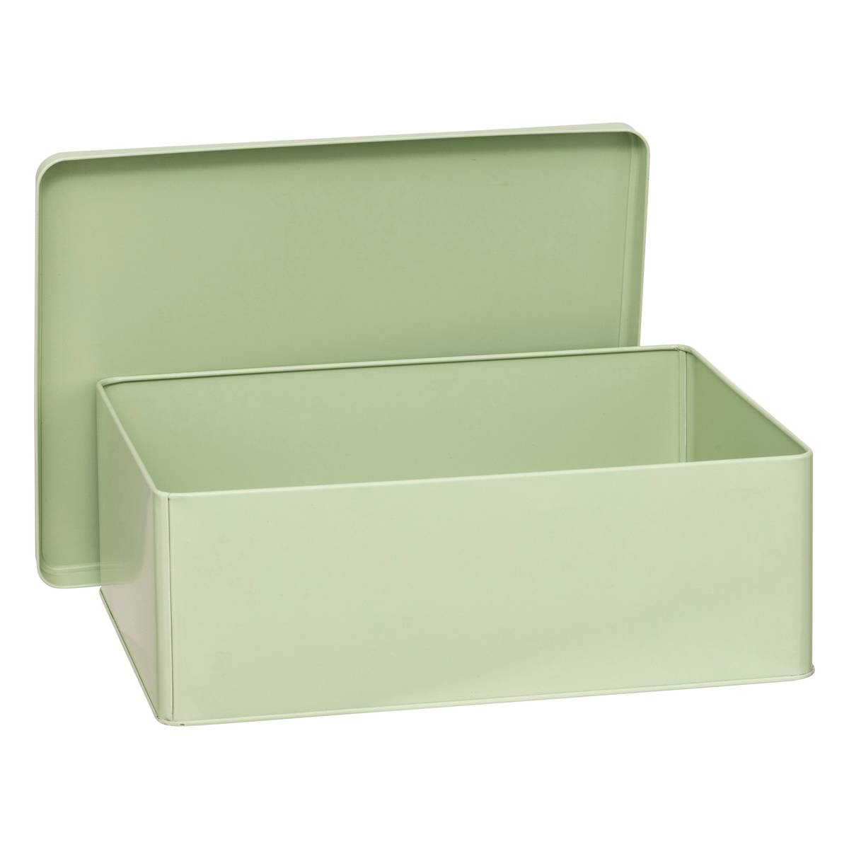 Lot de 3 boîtes de rangement, l.31/20,5 cm, vert clair Deskolor