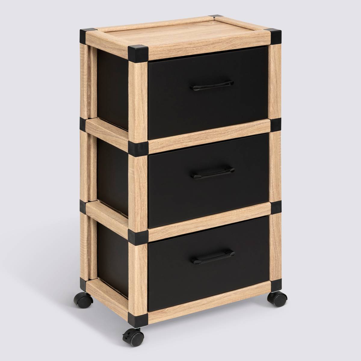 Tour de rangement, 3 niveaux, beige Cardy