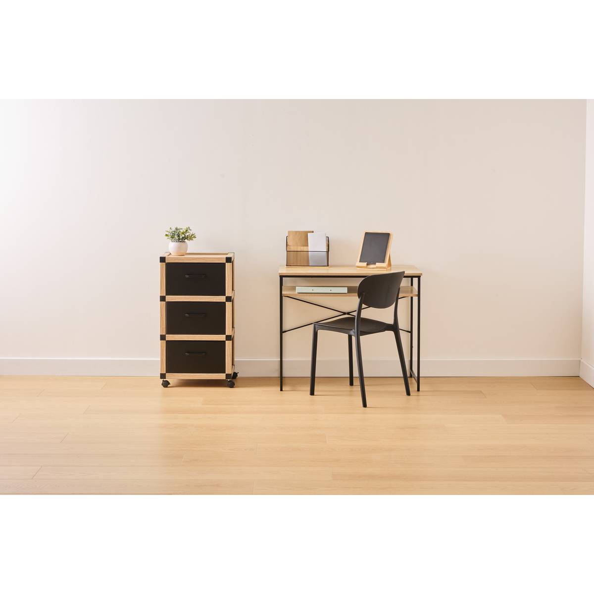 Tour de rangement, 3 niveaux, beige Cardy