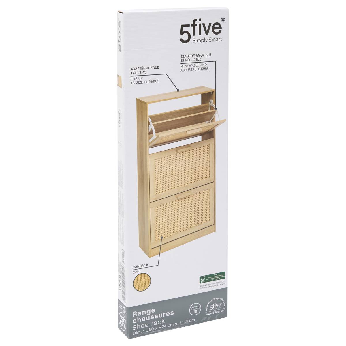 Range-chaussures, 18 paires Drawy